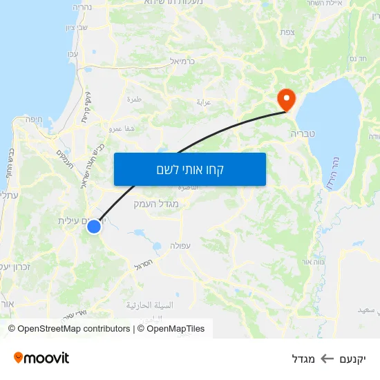 מפת יקנעם למגדל