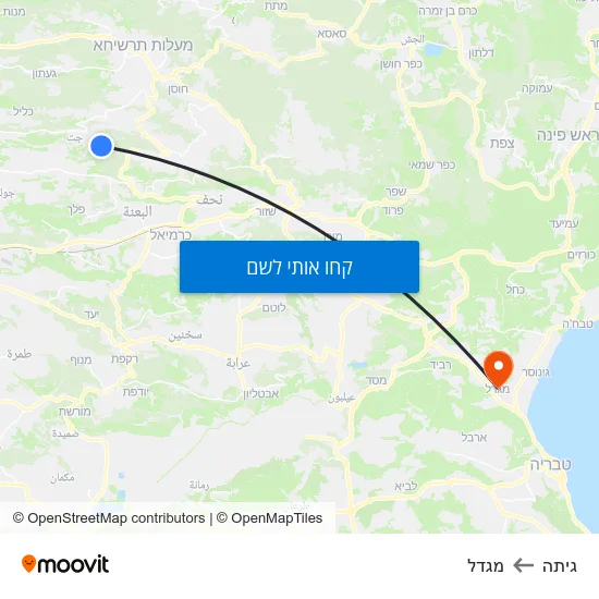מפת גיתה למגדל