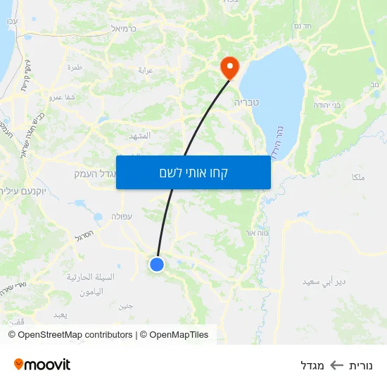 מפת נורית למגדל
