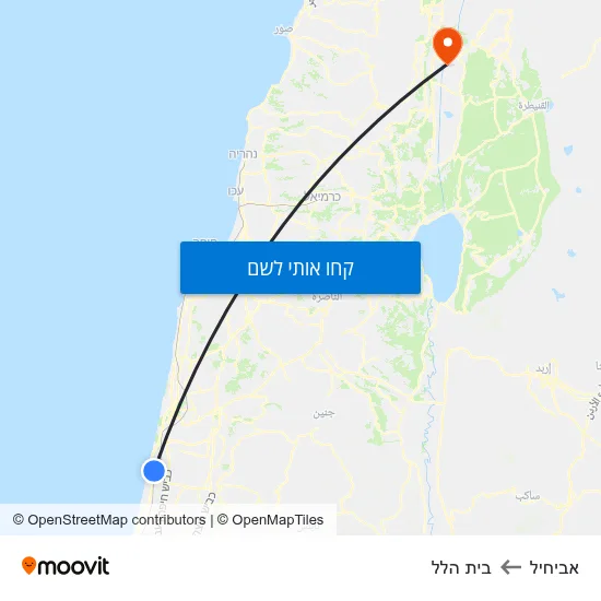 מפת אביחיל לבית הלל