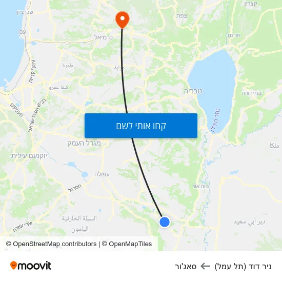 מפת ניר דוד (תל עמל) לסאג'ור