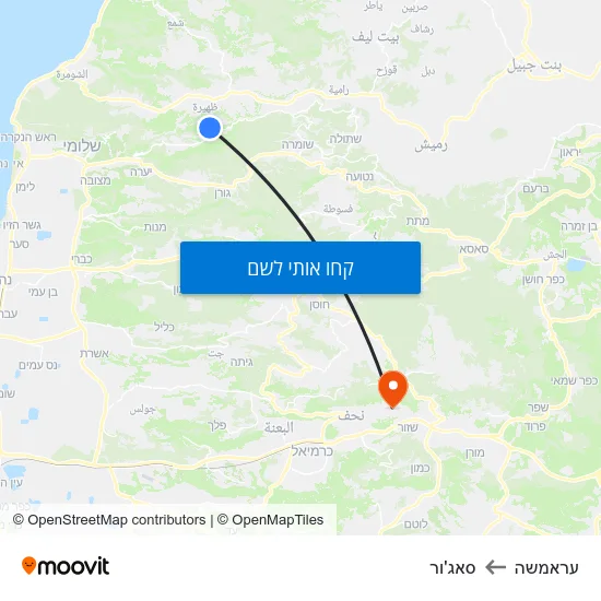 מפת עראמשה לסאג'ור