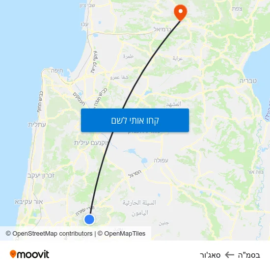 מפת בסמ"ה לסאג'ור