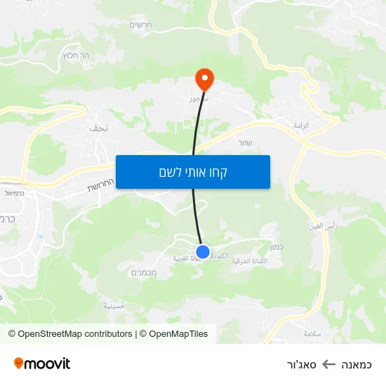 מפת כמאנה לסאג'ור