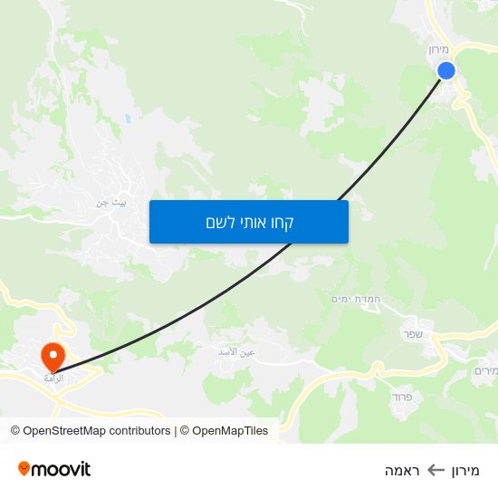 מפת מירון לראמה