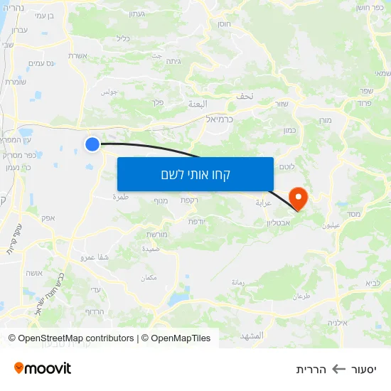 מפת יסעור להררית