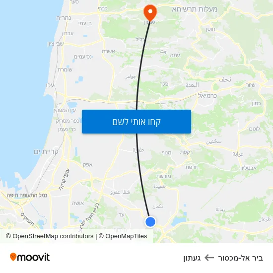 מפת ביר אל-מכסור לגעתון