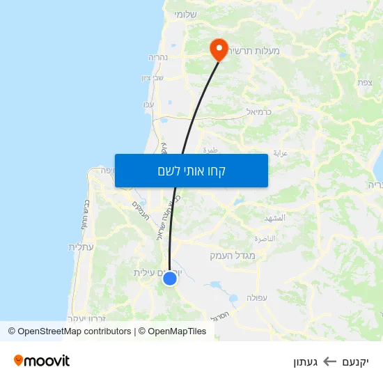 מפת יקנעם לגעתון