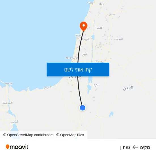 מפת צוקים לגעתון