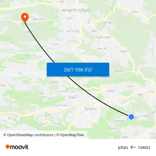 מפת כמאנה לגעתון