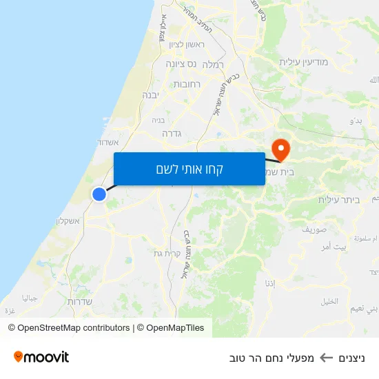 מפת ניצנים למפעלי נחם הר טוב