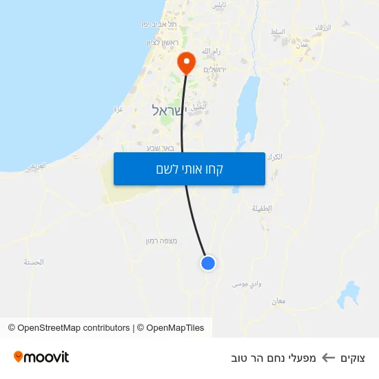 מפת צוקים למפעלי נחם הר טוב
