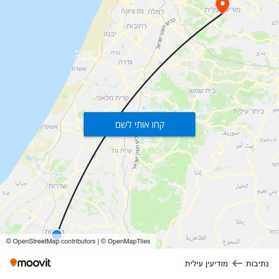 מפת נתיבות למודיעין עילית