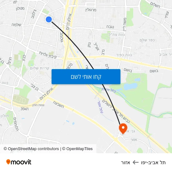 מפת תל אביב-יפו לאזור