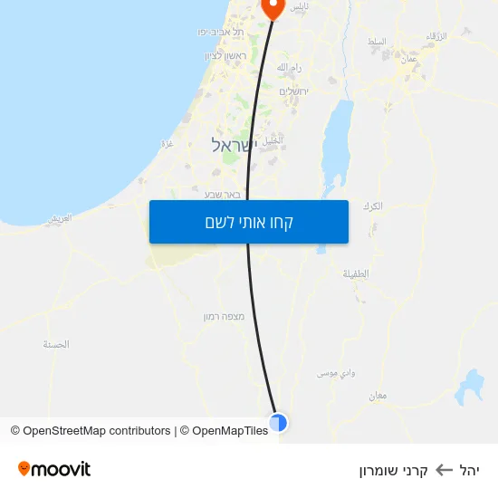 מפת יהל לקרני שומרון