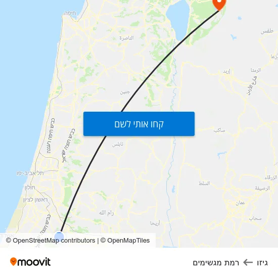 מפת גיזו לרמת מגשימים