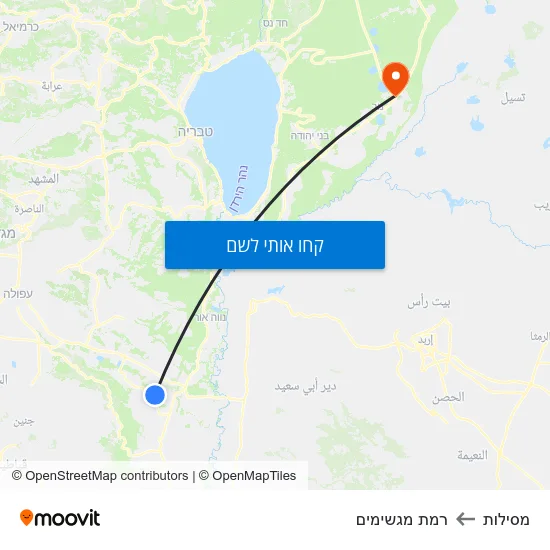 מפת מסילות לרמת מגשימים