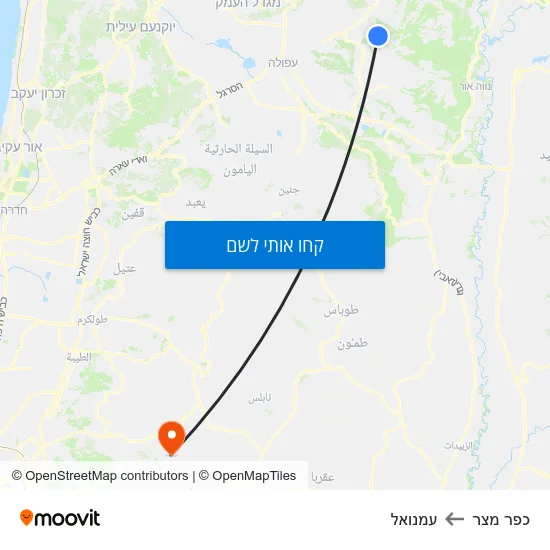 מפת כפר מצר לעמנואל