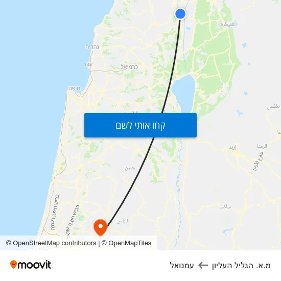 מפת מ.א. הגליל העליון לעמנואל