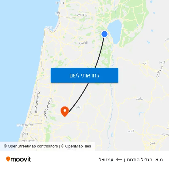 מפת מ.א. הגליל התחתון לעמנואל