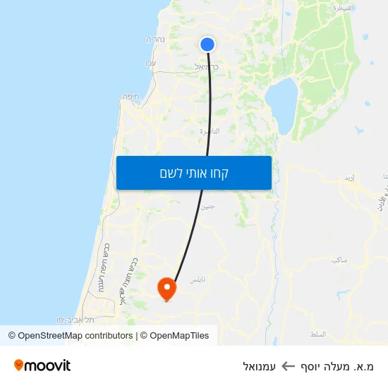 מפת מ.א. מעלה יוסף לעמנואל
