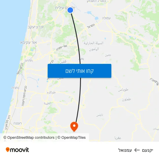מפת יקנעם לעמנואל