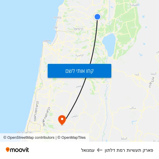 מפת פארק תעשיות רמת דלתון לעמנואל