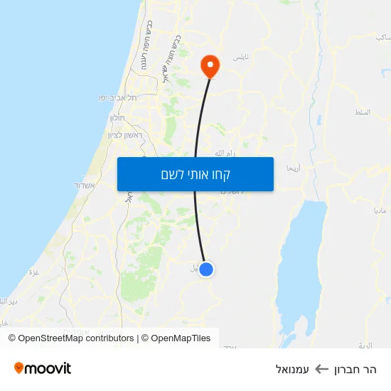 מפת הר חברון לעמנואל