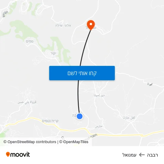 מפת רבבה לעמנואל