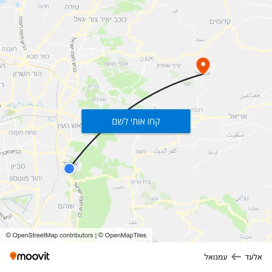 מפת אלעד לעמנואל