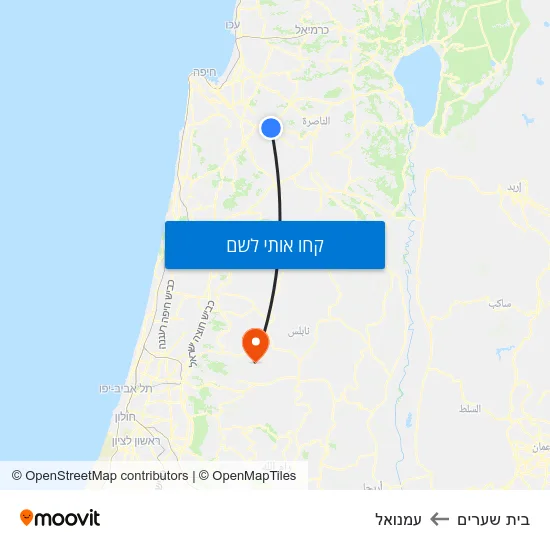 מפת בית שערים לעמנואל