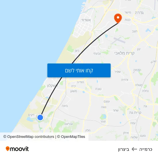 מפת כרמייה לביצרון