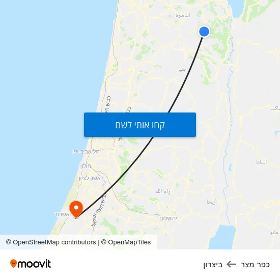 מפת כפר מצר לביצרון