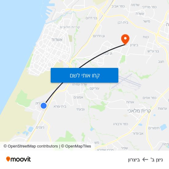 מפת ניצן ב' לביצרון