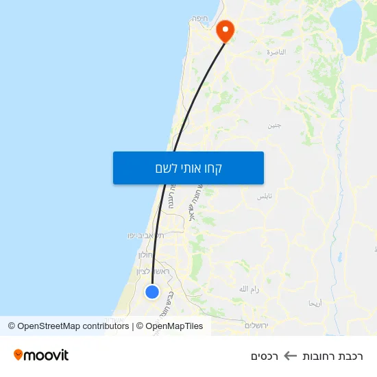 מפת רכבת רחובות לרכסים