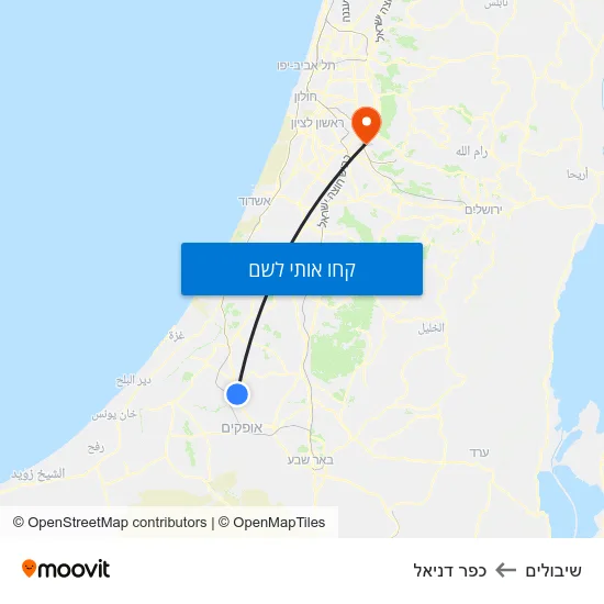 מפת שיבולים לכפר דניאל