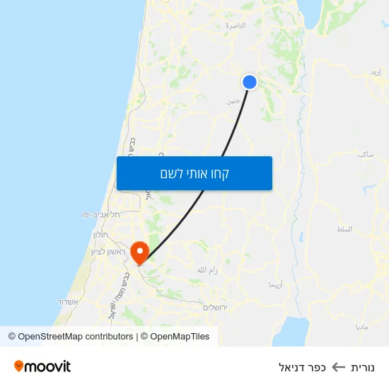 מפת נורית לכפר דניאל