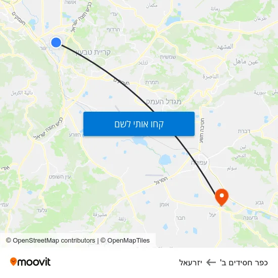 מפת כפר חסידים ב' ליזרעאל
