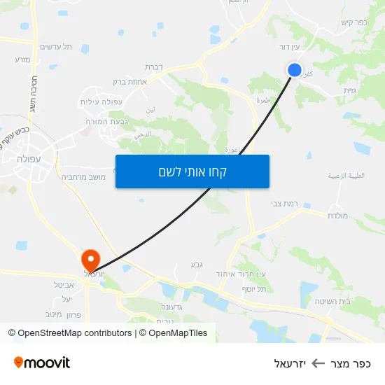 מפת כפר מצר ליזרעאל