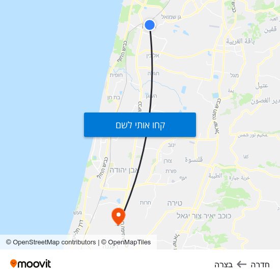 מפת חדרה לבצרה