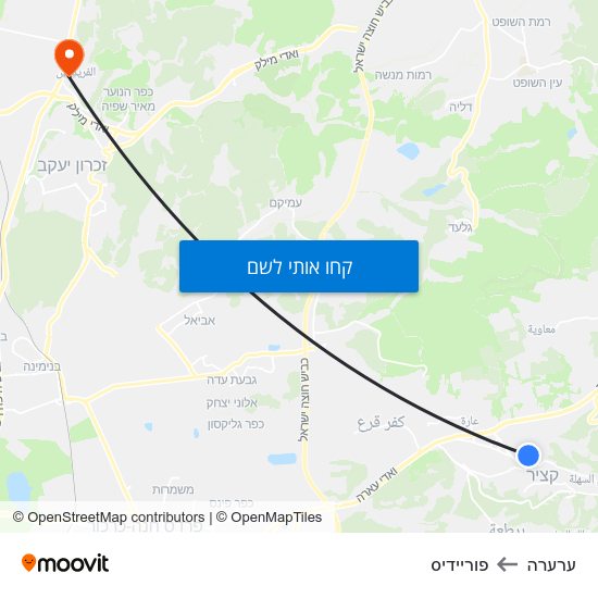 מפת ערערה לפוריידיס