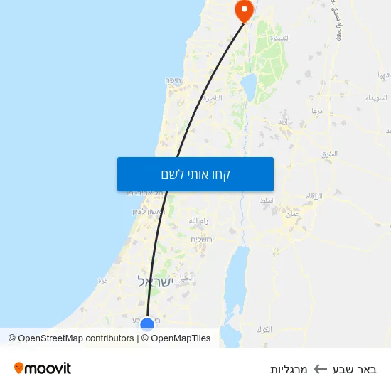 מפת באר שבע למרגליות