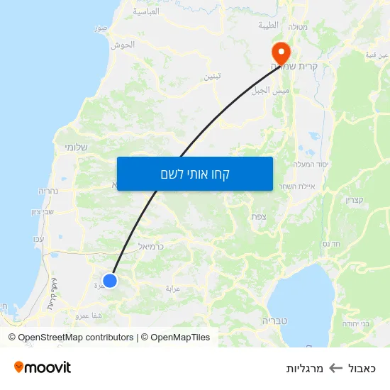 מפת כאבול למרגליות