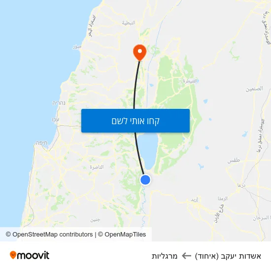 מפת אשדות יעקב (איחוד) למרגליות