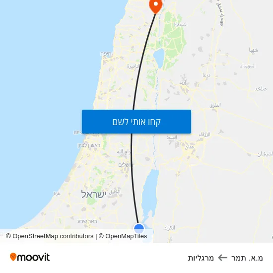 מפת מ.א. תמר למרגליות
