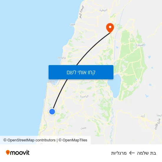 מפת בת שלמה למרגליות
