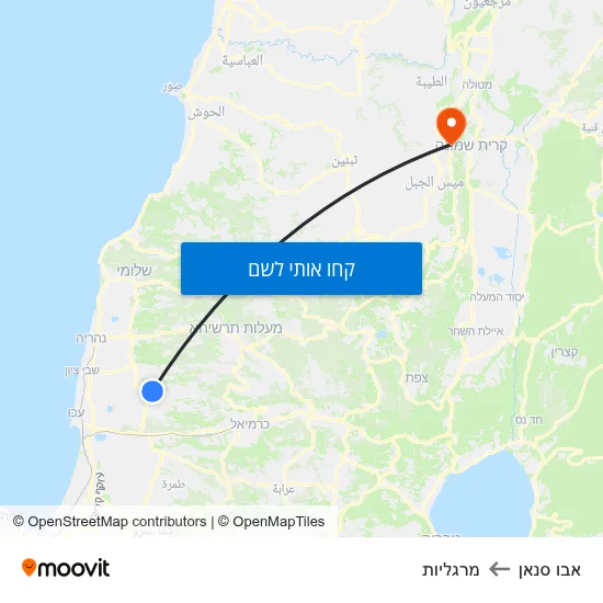 מפת אבו סנאן למרגליות