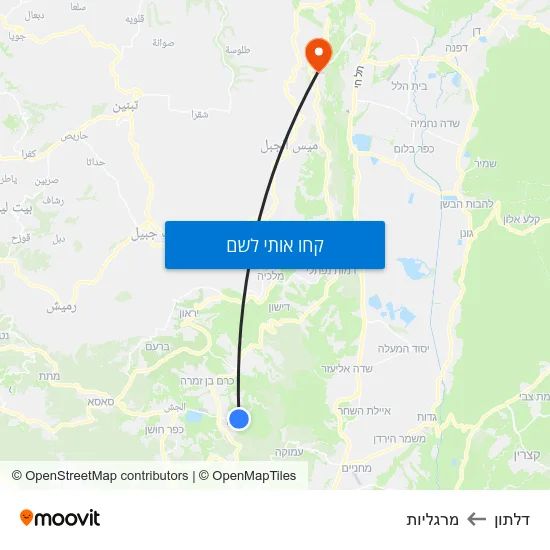 מפת דלתון למרגליות