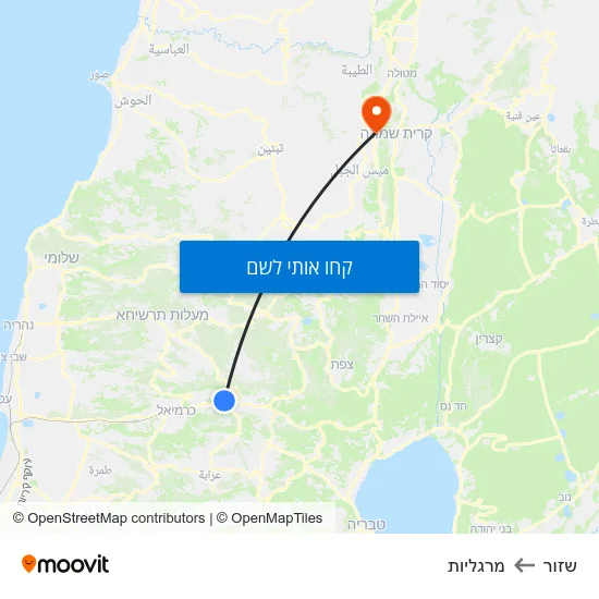 מפת שזור למרגליות