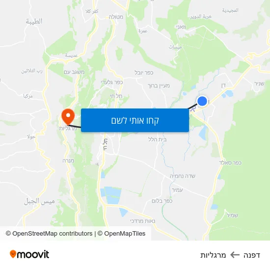 מפת דפנה למרגליות